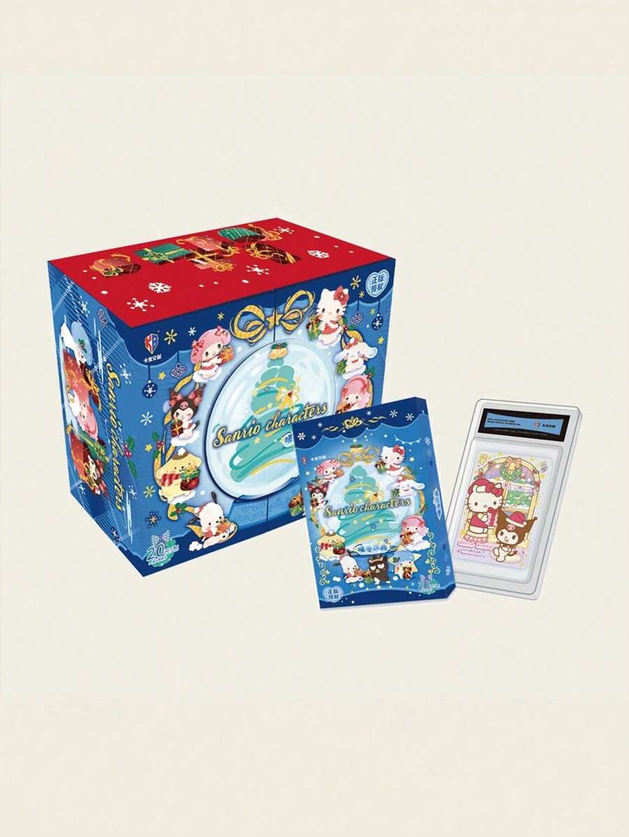 Hasbro Sanrio Card Family Christmas Party Collection Cards HelloKitty Cards Pink Cute Trading Card Birthday Gift & Christmas Gift | One Set
