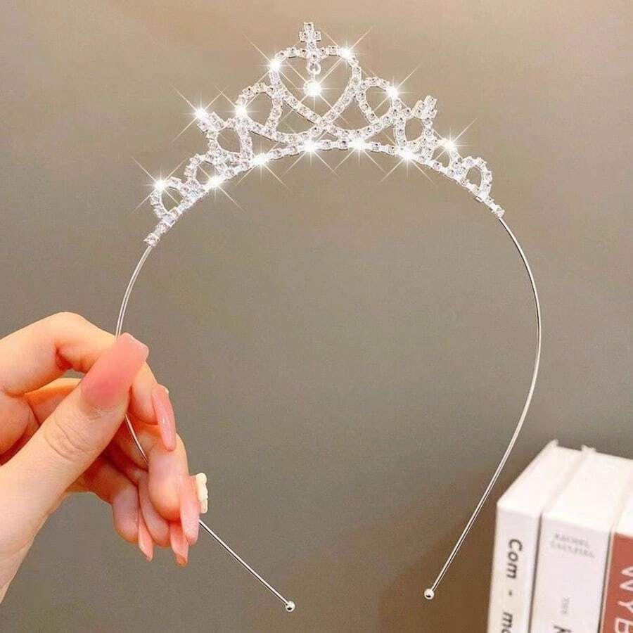 pokemon 1 Stück Prinzessin Kristall Krone, Geburtstags Party Haarband, Braut Hochzeit Tiara, 18. Volljährigkeitsfeier Kopfschmuck Accessoire