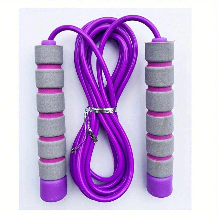 1pc Adjustable Jump Rope With Anti-Slip Foam Handles, Suitable For Men And Women Sports Training