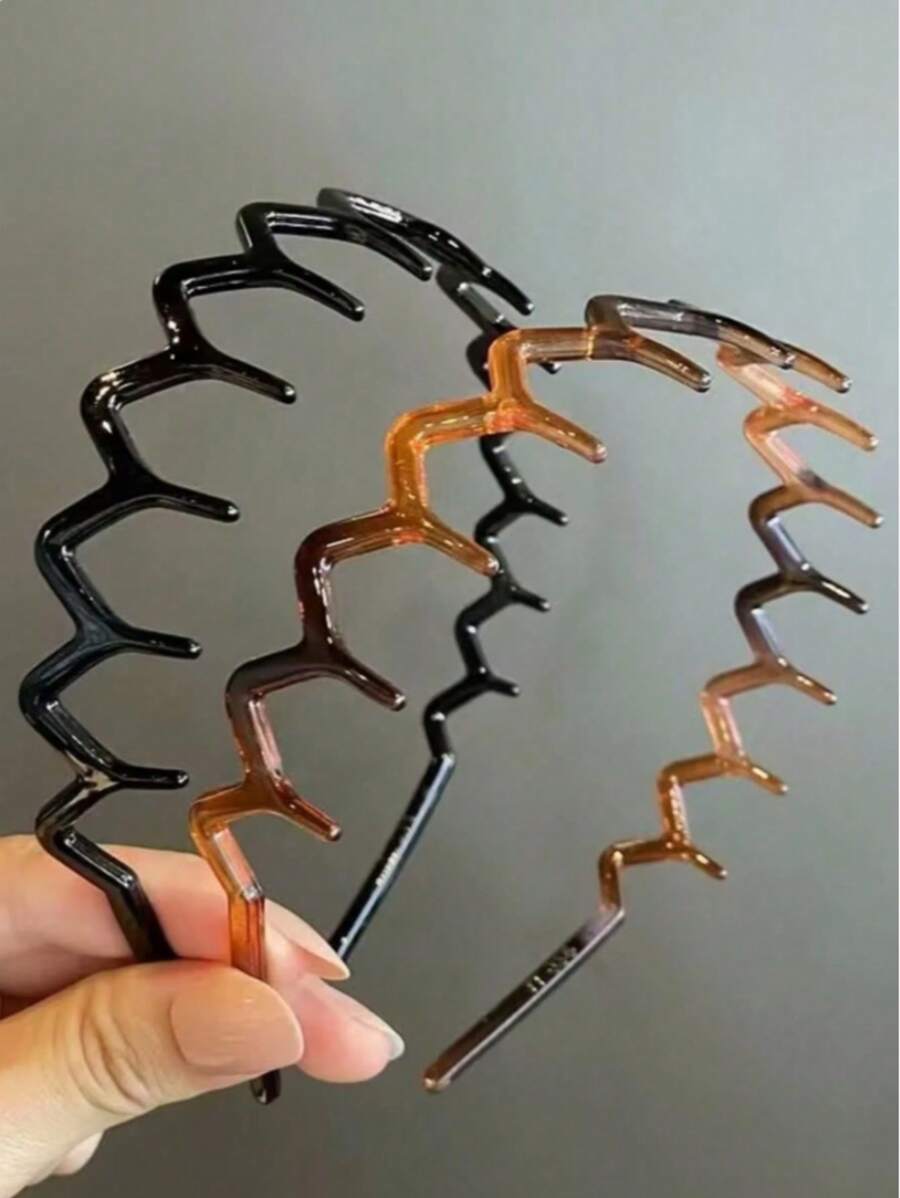 1pc Mother's Day Leopard Patterned Hair Hoop, Fashion Elegant Casual Minimalist Resin Material Girls Solid Shiny Leopard Tooth Headband Hair Accessory Set, Suitable For Daily, Commuting, Bathing, Makeup, Fixing Messy Hair, Wavy Hair Hoop, Hairband, Hair Hoop Headbands