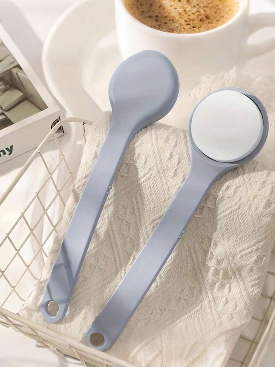 1pc Long Handle Body Lotion/Cream Applicator, Back Scrubber With Sponge Pad, Bath Time Grooming Tool