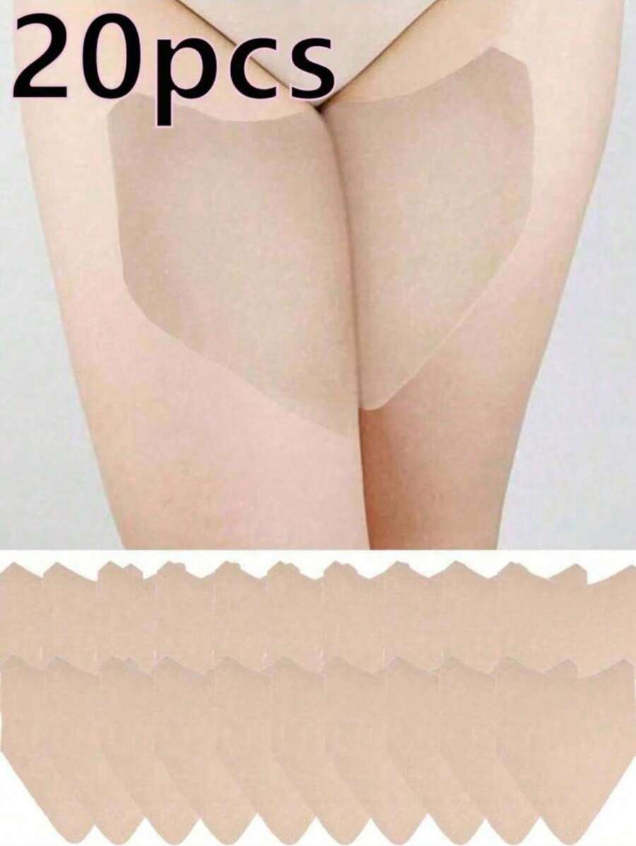 20/10/5/1pc Anti-Chafe Thigh Bands, Prevent Chafe & Friction For Men & Women In Summer, Includes Elastic Patches, Waistband, Stickers, E-Face Waterproof Transparent Adhesive