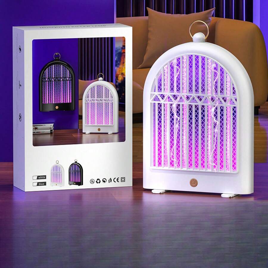 Electric Shock Mosquito Killer Lamp Artifact Can Be Hung Or Stood Mosquito Repellent Device Indoor And Outdoor Electric Shock To Catch And Kill Mosquitoes And Insects