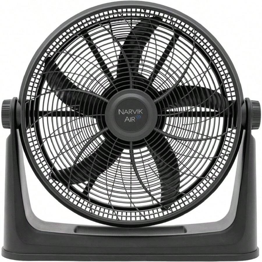 Ventilador de Piso y Pared de 20 Pulgadas, Silencioso y Potente, 1 Año de Garantía, Aspas Aerodinamicas, Control de Perilla e Inclinación Ajustable