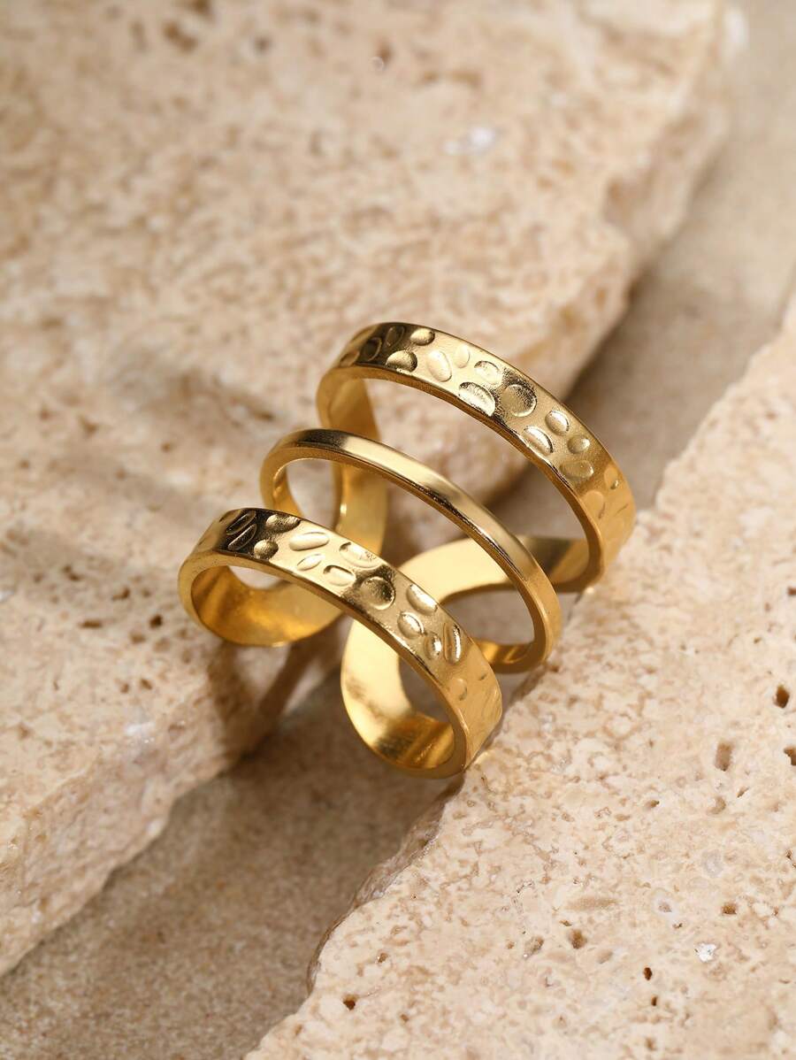 1pc Fashion Minimalist Hollow Infinity Symbol Stainless Steel Ring, Everyday Wear For Women
