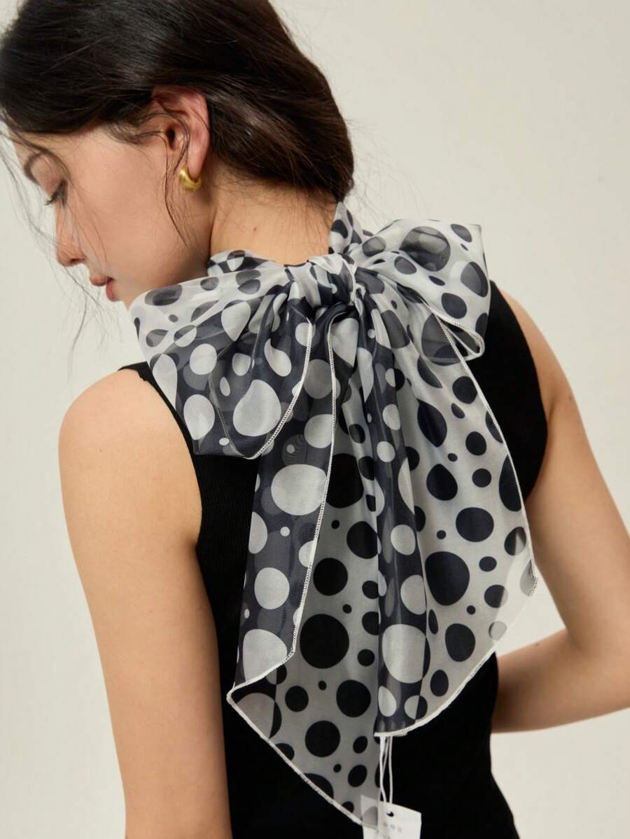Fashionable Polka Dot Casual Versatile Minimalist Daily Women Scarves