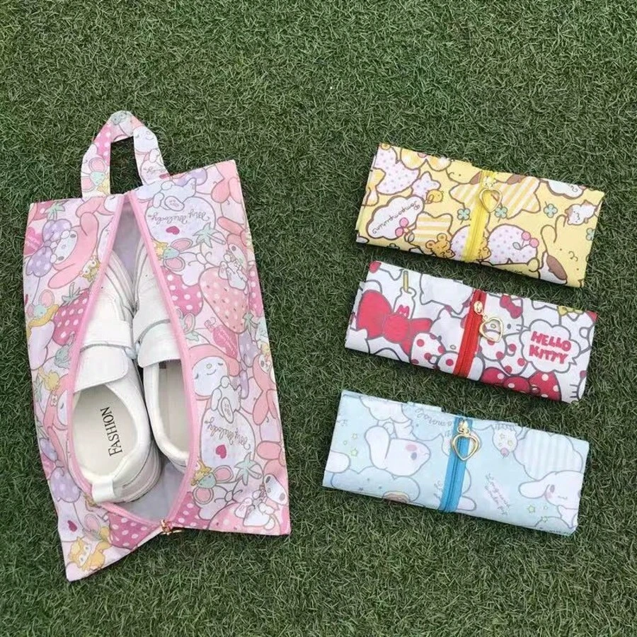 1pc Cartoon Dust-Proof Shoe Bag, Travel Shoe Storage Pouch, Multifunctional Organizer Bag For Shoes, Clothes, Etc.
