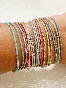 19 perles en argent
