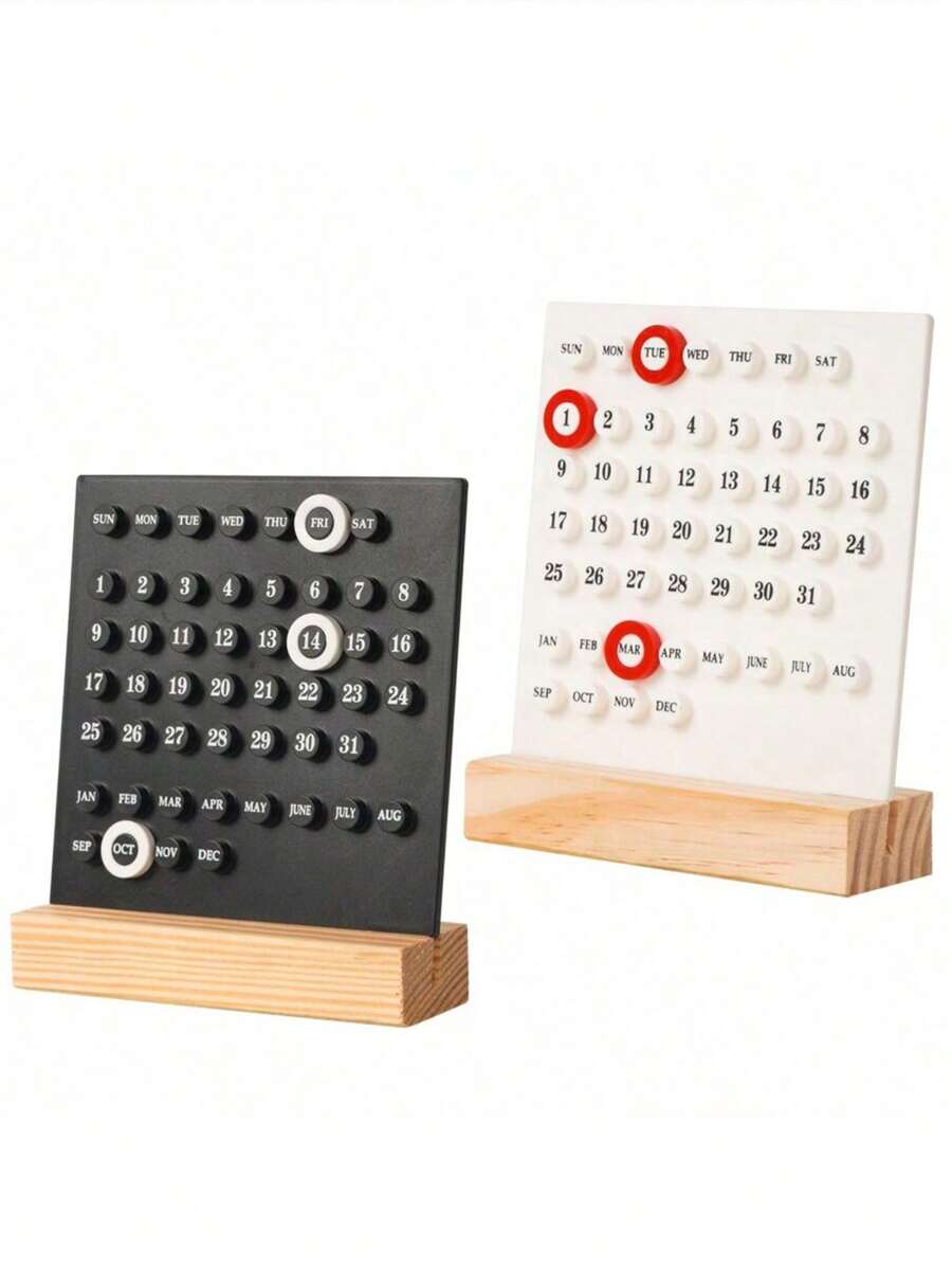 1 Stück Ewiger Planer Kalender - Anpassbares DIY Planungs- und Organisationssystem, kompakter Schreibtischkalender für den täglichen Gebrauch, Ewiges Design - stilvolle Schreibtischzubehör für Heim- und Bürodekoration, ästhetische Dekorationen für eine verbesserte Arbeitsplatzatmosphäre, für Schulmaterial, Schulanfang