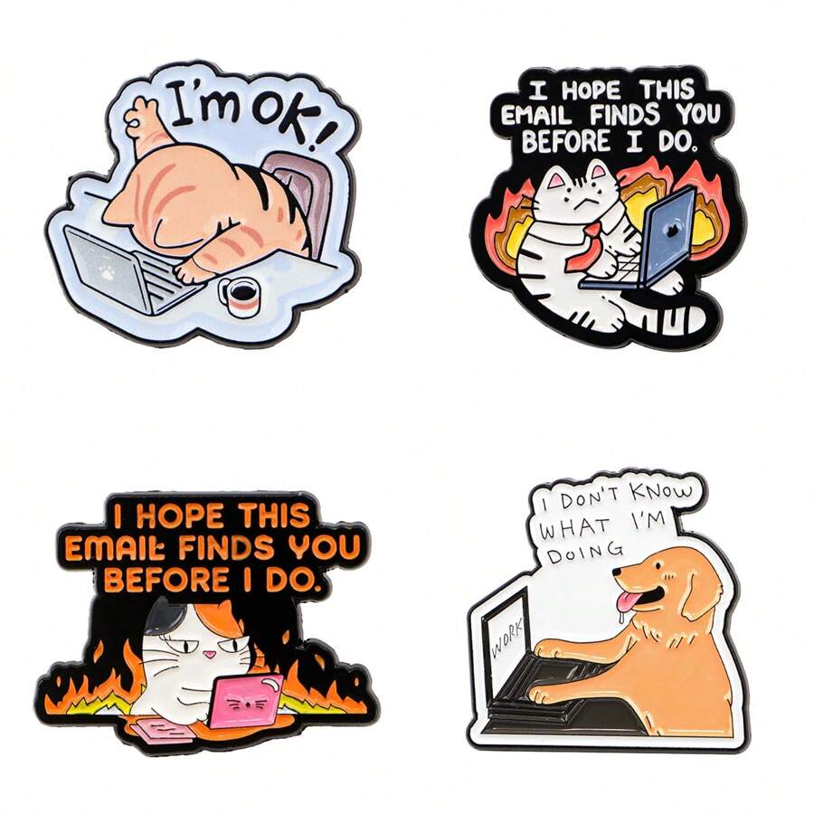 Drăguț email Pin rever Pins insigne pe rucsac femei broșă haine cadou bijuterii accesorii de moda