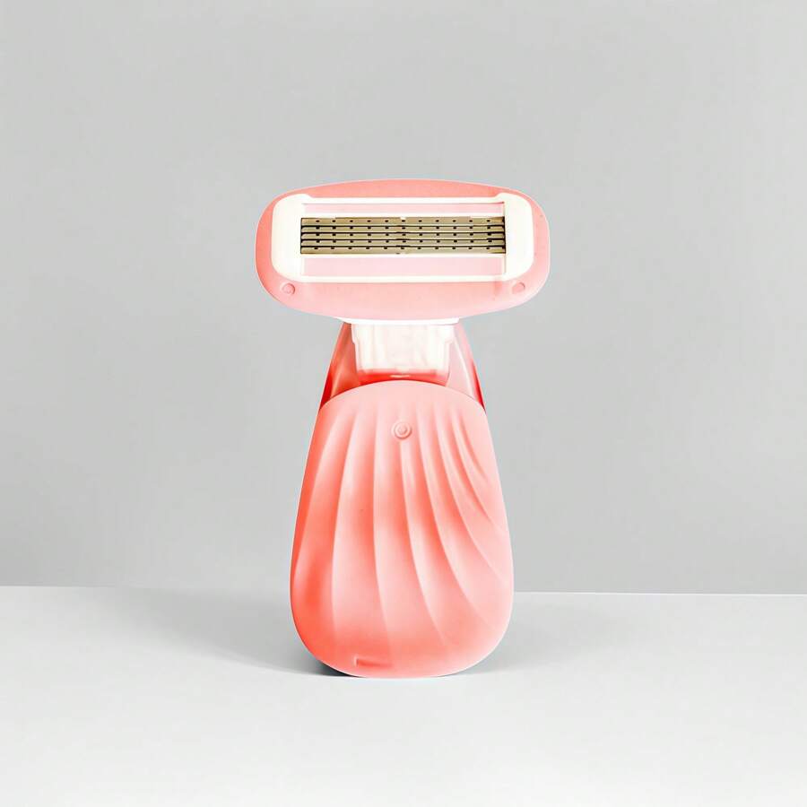 Rasoir lisse pour femmes 5 lames avec gel de rasage 360°, kit de rasage extra lisse de voyage, mini manche + recharge
