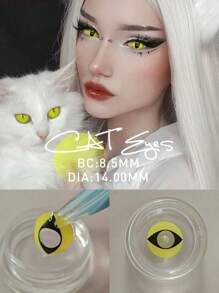 Ojos de gato amarillos