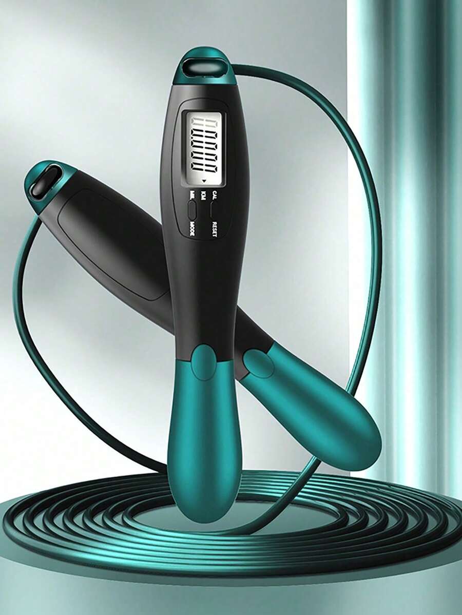 1 set Cuerda de saltar de acero para adultos con contador, equipo de fitness y accesorios de gimnasio