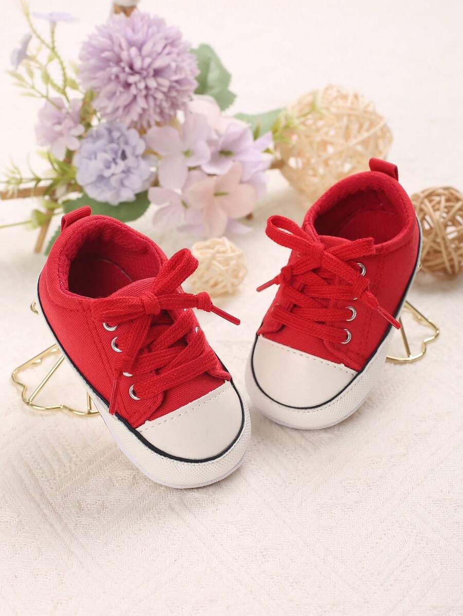 1pair Fashionable Basic Comfortable Outdoor Baby Sports Shoes