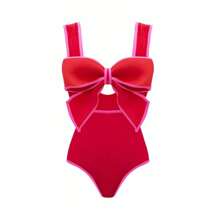 Traje de baño Y259 Rosa Rojo