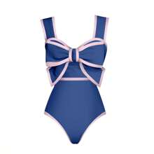 Traje de baño azul Y259