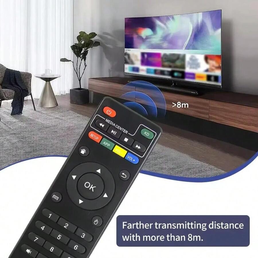 Replacement Remote Control For Mxqpro Android TV Box 4K Smart Media Player X96s X96mini T95 T9 X96Q H96 TX3mini