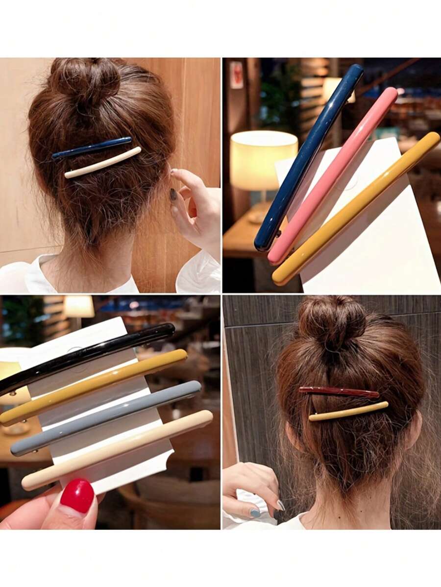 3 Stücke elegante, minimalistische bogenförmige Haarspangen, einteiliger Federklemm-Pferdeschwanz-Klammerclip, vielseitig & hochwertig, perfektes Geschenk zu Muttertag, Schulanfang, Thanksgiving, Weihnachten, Neujahr, Valentinstag