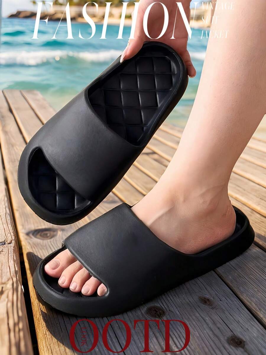 Sandales femmes style EVA - Respirantes antibactériennes Cloud Comfort, prêtes pour la douche antidérapantes et à séchage rapide sans odeur. Pantoufles unisexes d'intérieur/extérieur