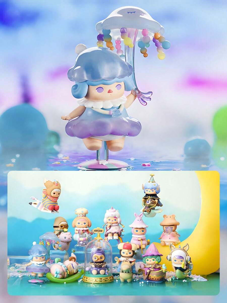 1pc Or More Cute Anime Character PVC Figure Model, Blind Box/Blind Bag, Animal Tea Party Style, Perfect Halloween Gift For Figurine Collectors, Great For Room Decoration