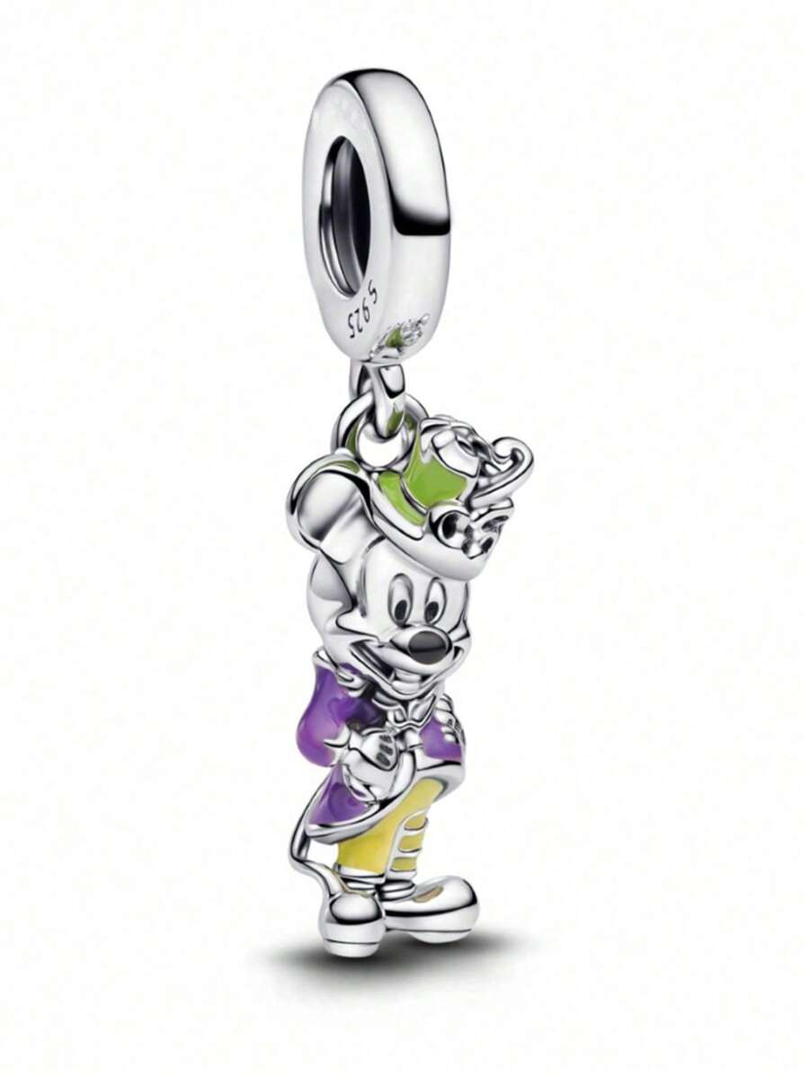 Disney 1 Pieza de Colgante de Cuenta de Plata de Ley 925, Adecuado para Pulsera DI.Y Original, Regalo de Joyería de Moda para Cumpleaños o Compromiso de Mujer, Modelo de Caliente