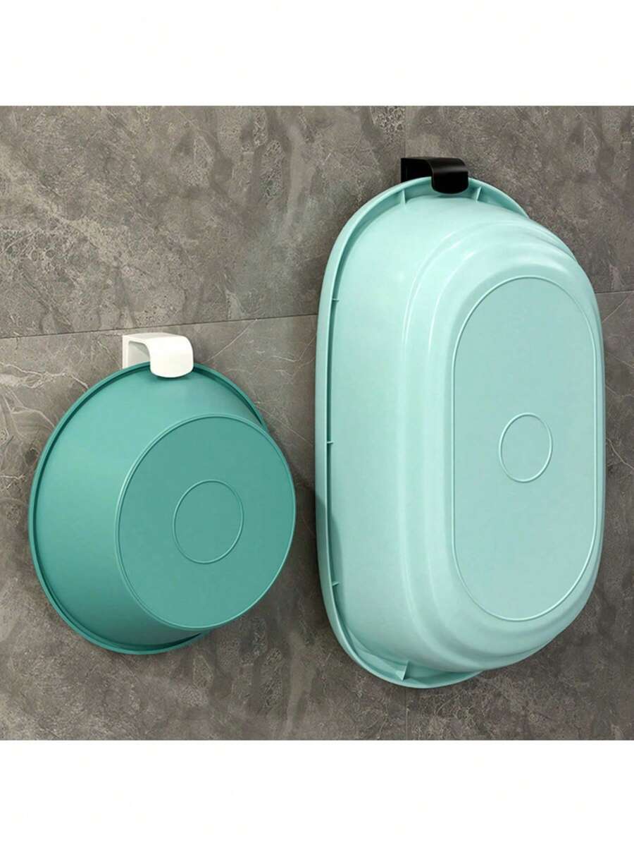 1pc Bathroom Wall Mounted Storage Rack For Face Basin, Toilet Hanging, Multi-Purpose Hook For Kitchen