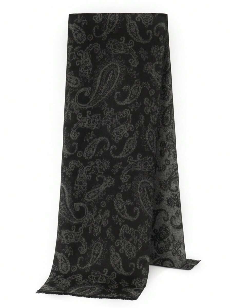 1 Peça Lenço Elegante de Poliéster com Estampa Floral, Outono/Inverno