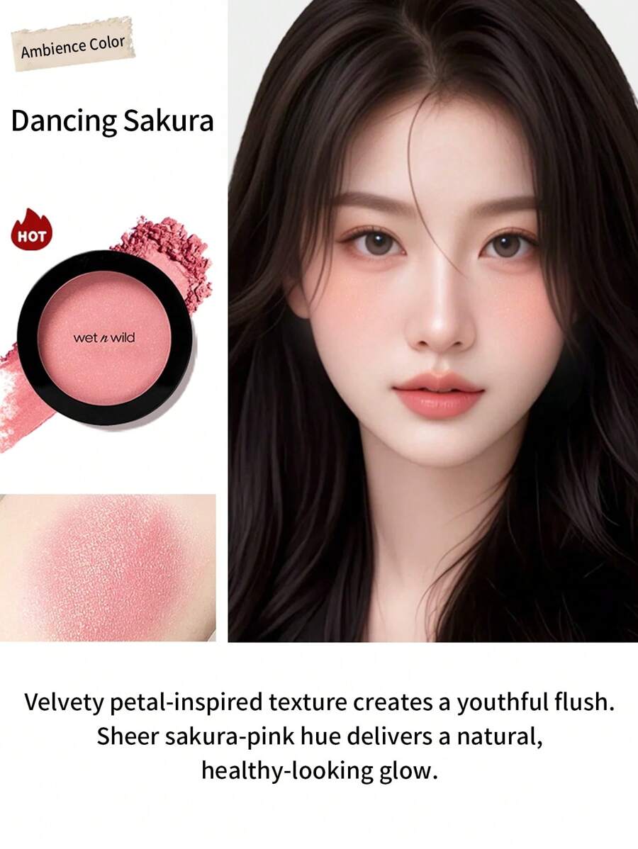 wet n wild Wet N Wild Color Icon Blush - Revive Glow Matte With Soft Shimmer, Multi-Shade For Professionals & Students, On-The-Go Friendly - Sakura Blossom - 6g