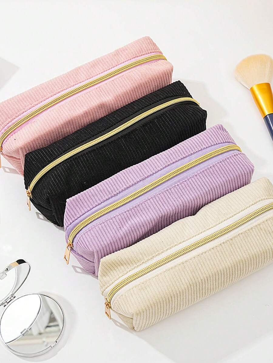 Cord Federmäppchen, weich und flauschig, elegante Aufbewahrung. Kann auch als tragbare Organizer-Tasche verwendet werden, für Schulmaterial, Schulanfang