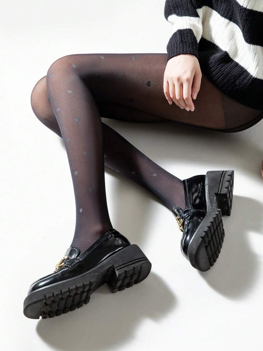 1 pieza Medias de seda de 80g/220g para mujeres para primavera y otoño, calcetines largos y sexys transparentes negros, leggings y medias gruesas y cálidas de felpa para el invierno, pantalones ceñidos para el trabajo y los negocios en invierno (adecuados para temperaturas de 15-25°)