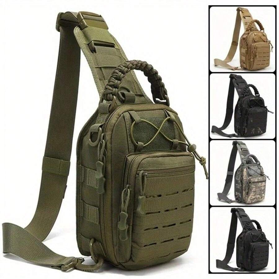 Neue Lagerbestände Einzelschulter Diagonale Kreuz Outdoor Tragbare Fahrradtasche Camouflage Outdoor Sport Kleine Brusttasche