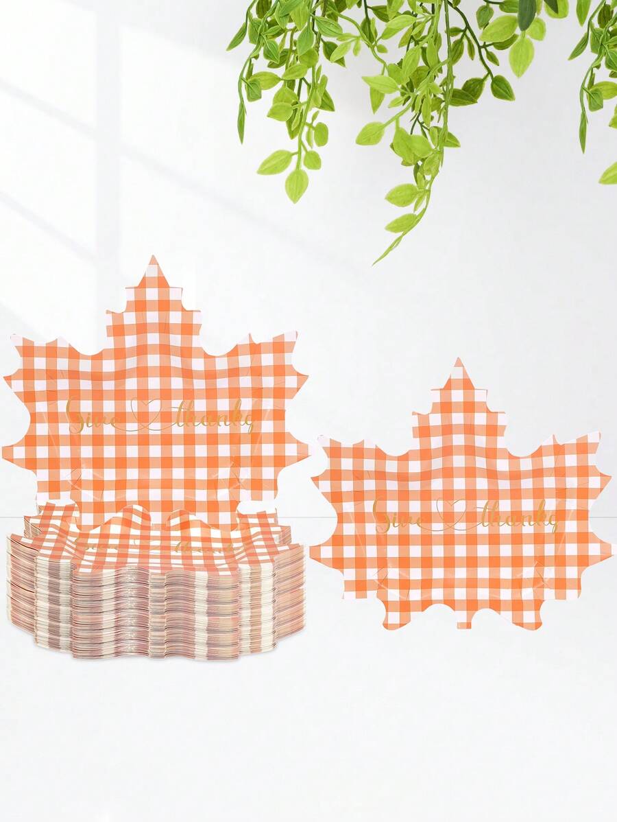 10 Stück/20 Stück/50 Stück Herbst Pappteller in Ahornblatt-Form, Erntedank Teller mit Herbstblättern für Küche, Waldland Erntedank, Babyparty, Geburtstag, Feiertage, Partydekoration