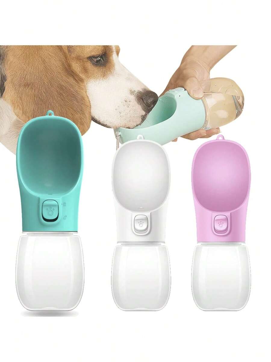 Portable Pet Water Bottle, Leakproof Dog/Cat Outdoor Walking Water Bowl For Chihuahua, Bulldog And Other Pets