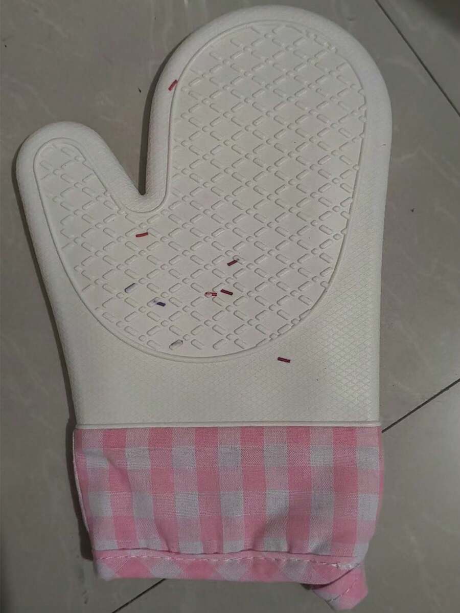 Guanti da cucina in silicone, spessi, antiscivolo, resistenti al calore, adatti per cottura e pasticceria, guanti da forno in silicone spesso resistenti al calore e allo scivolamento con due dita