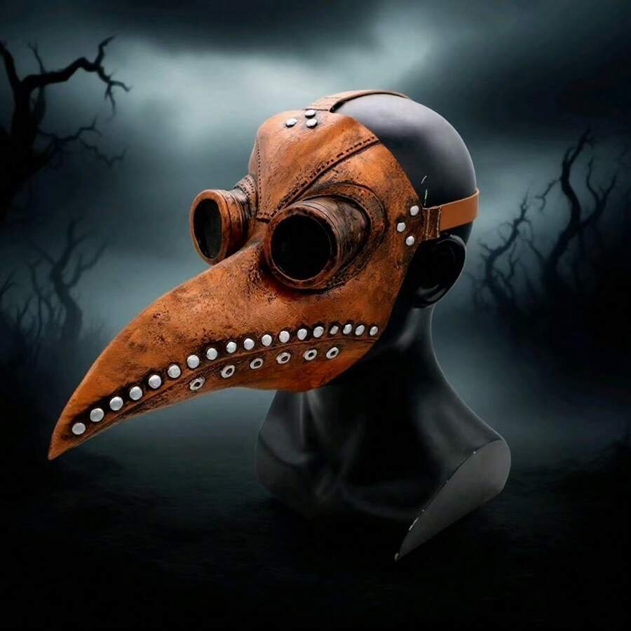 1pc Realistic Bird Beak Mask, Headpiece Costume Prop, Bird Doctor Mask, Masquerade Party Festival Bar Decor, Horror Style Mask