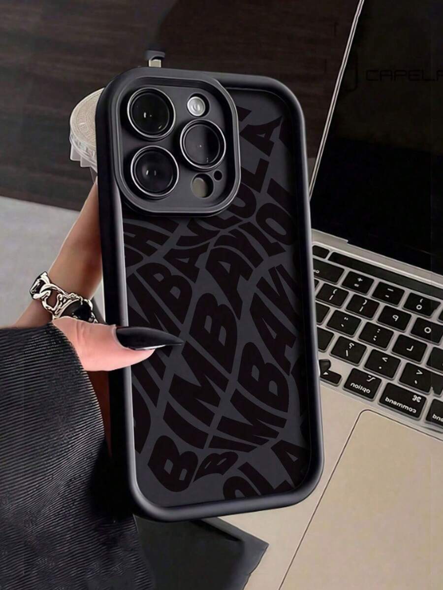 Funda protectora para teléfono con diseño de patrón 2D de dibujos animados personalizado en pantalla completa, nuevo estuche de teléfono trapezoidal de cíclope, regalo de moda minimalista y divertido para hombres y mujeres, compatible con iPhone 16/15/15Pro/15ProMax/14/13/12/11/XsMAX, diseño creativo y de moda para todos