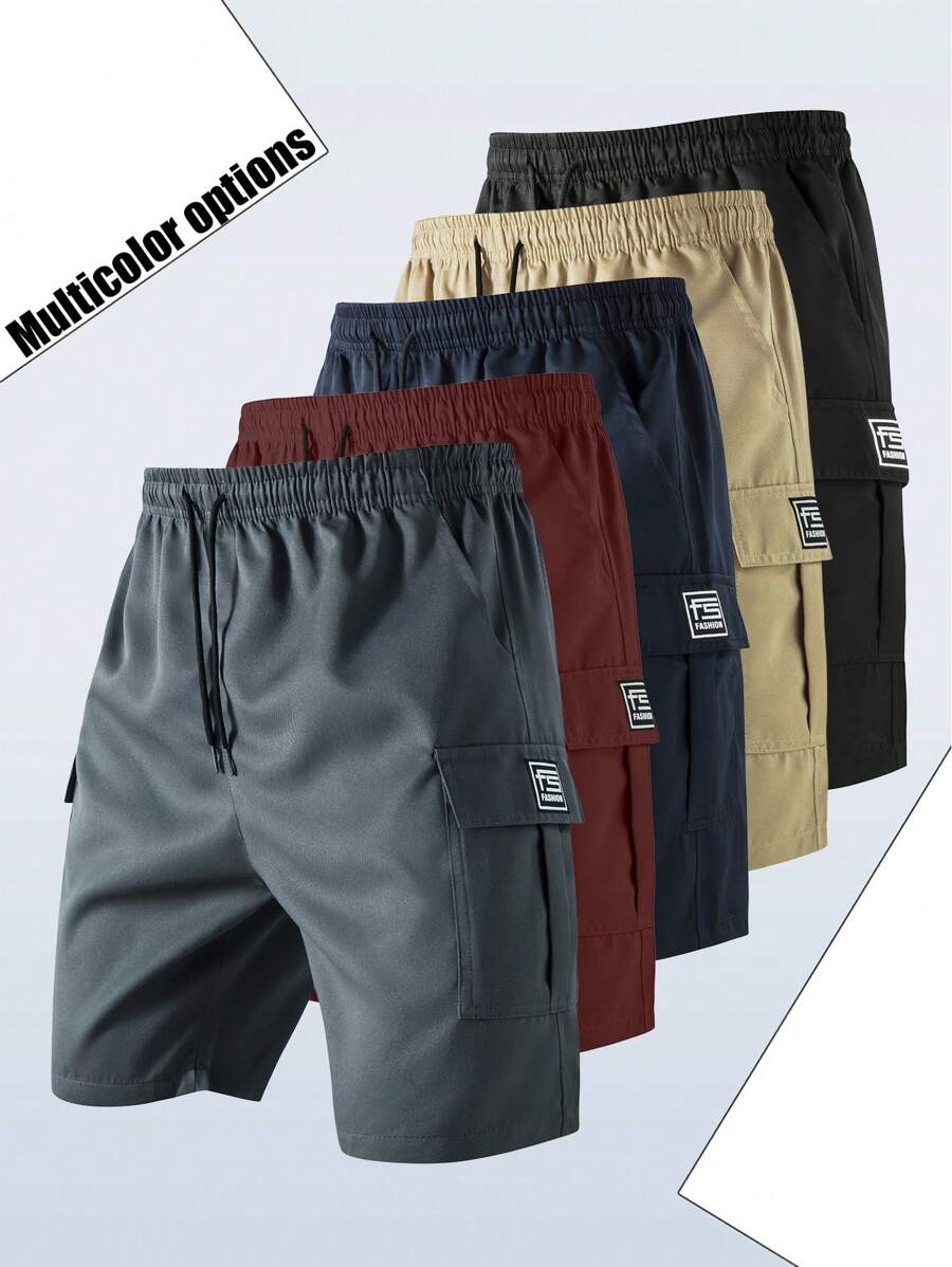 Pantalones cortos cargo casuales con bolsillos para hombres - Pantalones cortos tácticos militares de corte holgado para uso en verano y streetwear