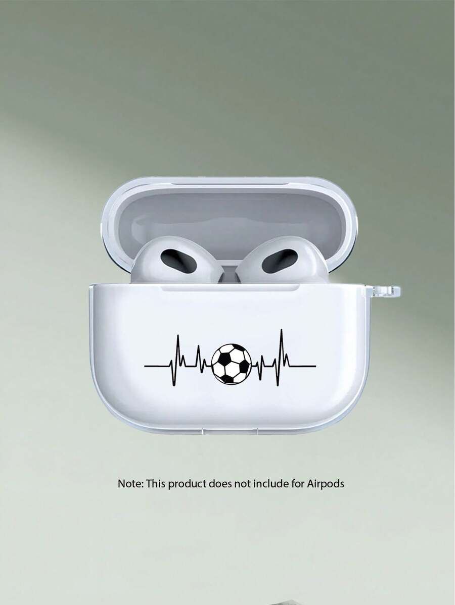 Funda para auriculares de fútbol para iPhone - Adecuada para Airpods 1/2, funda protectora y compatible con Airpods 3/Pro/Pro2 - Regalo perfecto para la novia/novio