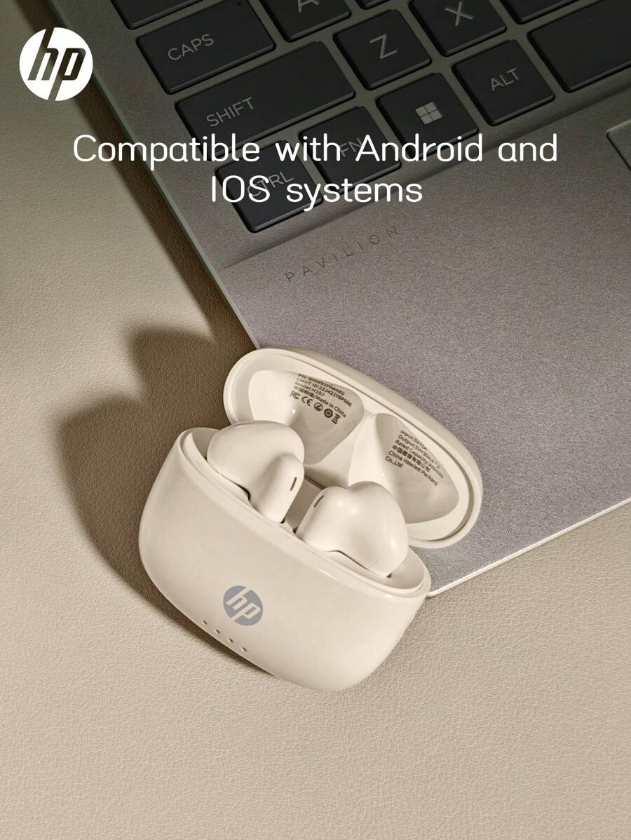 HP HP Wireless Earbuds, True Wireless In-Ear Noise-Proof Headphones Compatible With Apple, Android And Other Devices, Comes With A Storage Bag, Christmas Great Holiday Gift