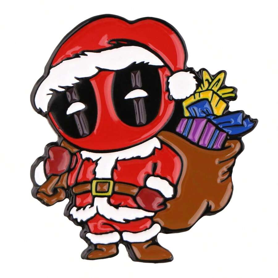 Marvel Broche de Esmalte Fofo de Natal, Alfinetes de Lapela, Emblemas em Mochilas, Broche de Mulheres em Roupas, Presente, Joias, Acessórios de Moda