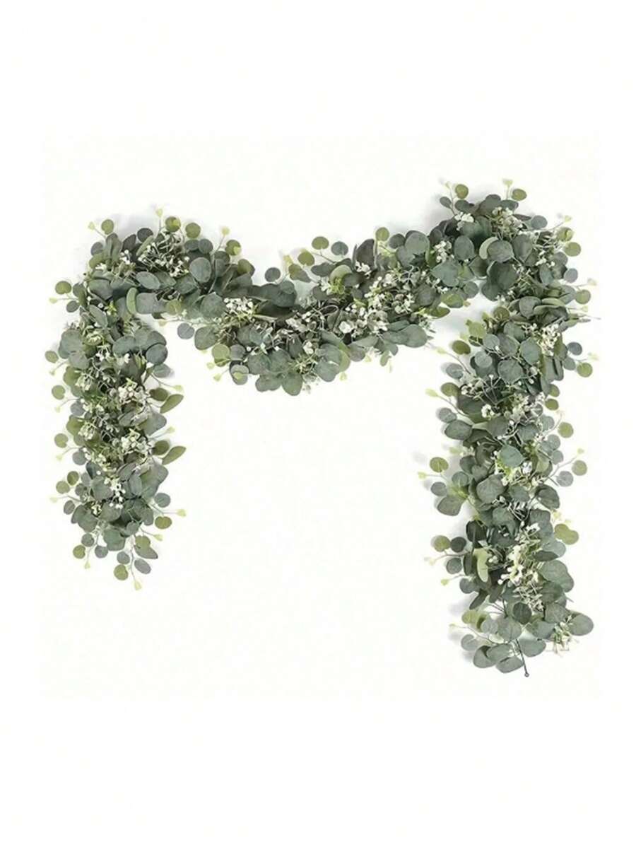 180cm Decorazione in vite di eucalipto, materiale in nylon utilizzato per feste di bambini, compleanni, stanze, cortili, soggiorni, battesimi di bambini, matrimoni, sfondi, decorazioni, arredamento domestico, piante finte, decorazioni autunnali, stanze, scrivanie, decorazioni da giardino, forniture per decorazioni per stanze, adatte per decorazioni per vacanze in tutte le stagioni, articoli per bambini, articoli per festa di nascità, articoli essenziali per neonati, decorazioni per festa di nascità, decorazioni per annuncio del sesso del bambino