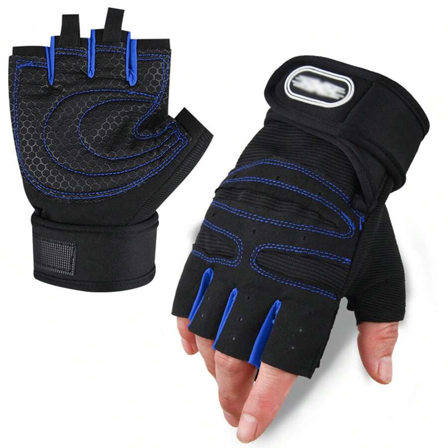 1 paire Restez protégé et confortable : Gants de fitness à demi-doigts pour hommes et femmes - Gants de sport respirants et ombragés pour les activités extérieures, gants noirs, gym, sport, exercice à domicile, gants de gym pour femmes, gants de boxe, gants de gym, gants de gym, gants de gym pour hommes