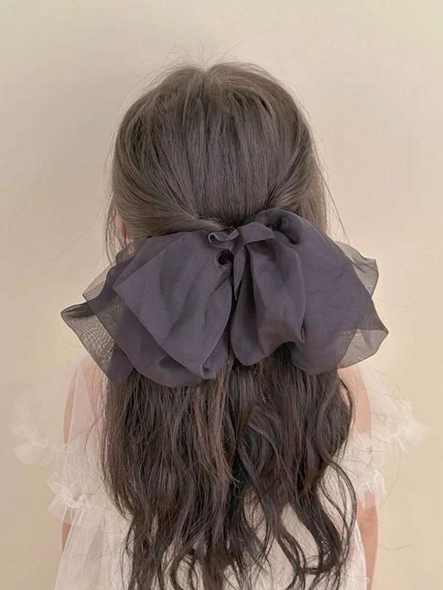 1 buc fete drăguț plasă arc minimalist modă versatil dulce elegant minunat păr clip agrafe păr accesoriu de păr