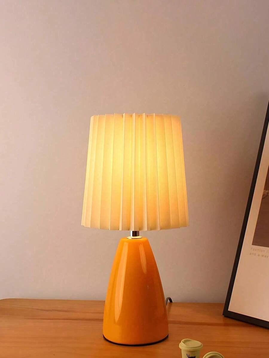 1 Stück Retro Nordischer Stil Glas Tischlampe, 3 Farbtemperaturen moderne minimalistische Dekorationsleuchte, geeignet für Raumdekoration, Heimdekoration