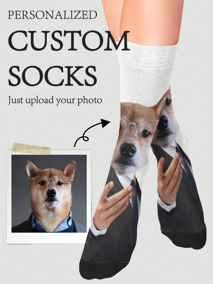 1 Pair Of Customized Family Socks,Custom Face Socks, Couple Socks,Custom Photo Sock, Custom Printed Socks, Personalized Funny Face Socks, Custom Picture Socks, Put Any Face On The Socks, Anniversary Gift, Valentine Gift, Birthday Gift, Wedding Gift