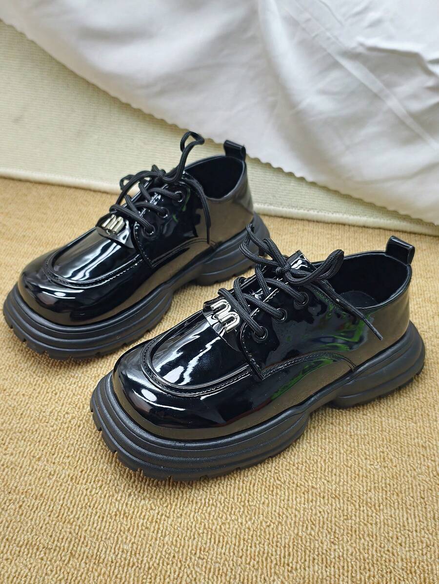1 Pair Casual Leather Shoes, Versatile Spring New Arrivals