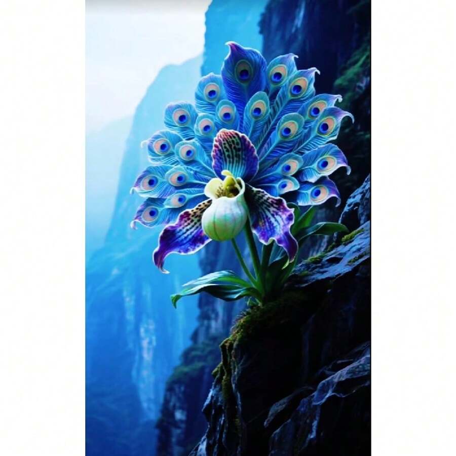 110Seeds Heirloom Lady Peacock Orchid Plant Seeds - Ornamental Flower Seeds For Beautiful Indoor And Outdoor Garden Decor Rare Orchid Species