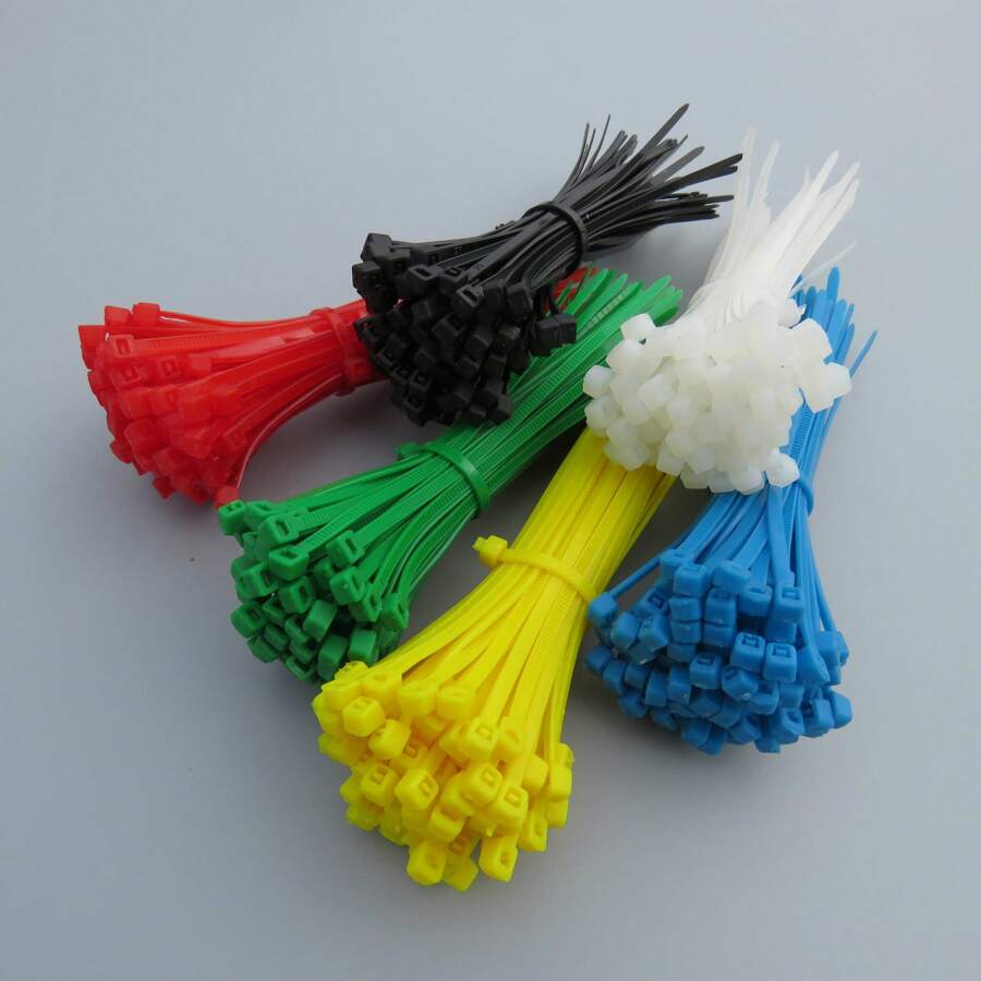 100pcs/Set Multi-Purpose Plastic Zip Ties, Soft & Durable Plant Fixing Straps, Convenient Garden & Lawn Care Cables, Easy To Use Directly Hole And Pull Fastening
