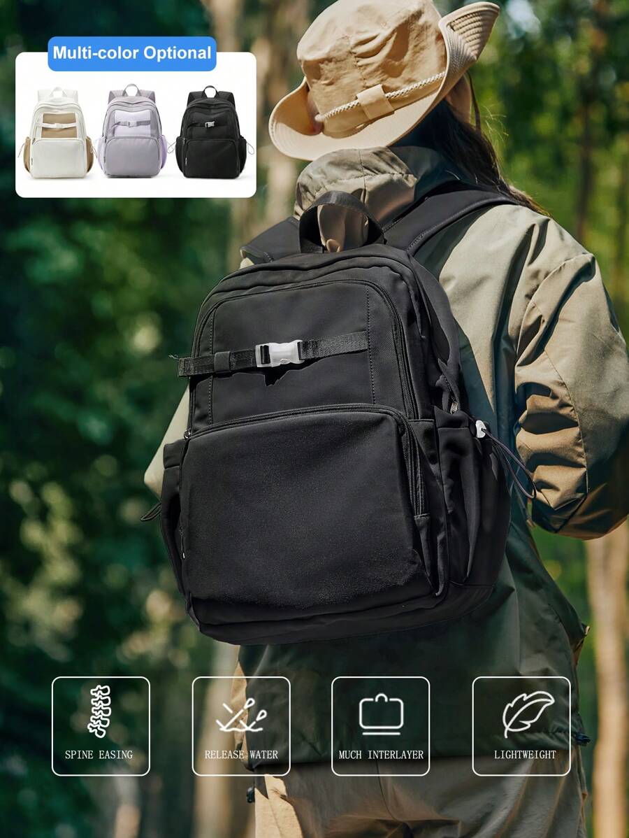 Mochila Escolar Fofa para Meninas Adolescentes, Mochila Escolar de Alta Qualidade, Sacola Escolar, Bolsa Escolar da Moda, Bolsa para Escola Elementar, Ensino Médio e Faculdade, Mochila Escolar para Estudantes, Mochila Grande de Viagem para Faculdade Compatível com Laptop de 15,6 Polegadas, 42 * 14,5 * 32