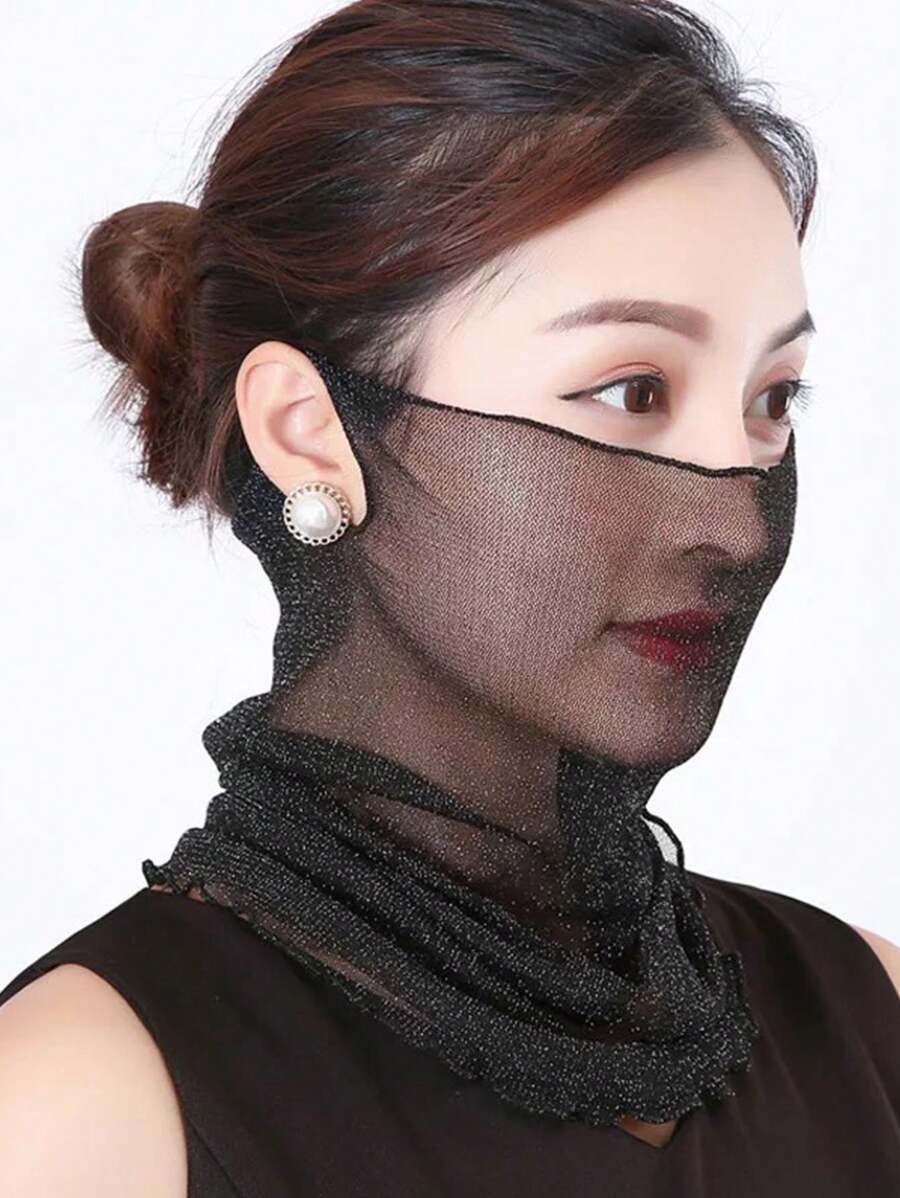1pc Women's Neck Scarf, Summer Thin Sunscreen Versatile Small Scarf For Neck Protection, Versatile Neck Mask, Multi-Functional Scarf